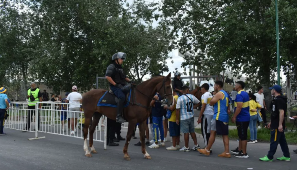 OPERATIVO DE SEGURIDAD: Para el partido Boca Juniors vs Gimnasia y Esgrima de Chivilcoy en Salta