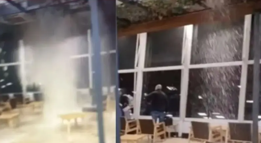 AEROPARQUE, EN ALERTA MÁXIMA: Temporal, colapso estructural y milagro sin heridos