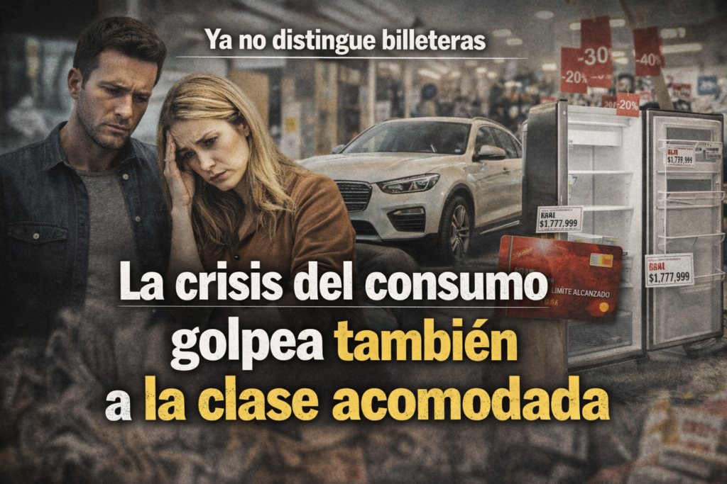 LA CRISIS DEL CONSUMO NO DISTINGUE BILLETERAS: También golpea a la clase acomodada