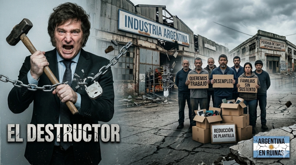 MOTOSIERRA MATA TRABAJO: Más de 22 mil empresas cerraron en la era Milei