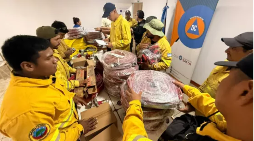 DEFENSA CIVIL: Tras una temporada crítica, refuerzan a la Brigada Forestal con nuevo equipamiento