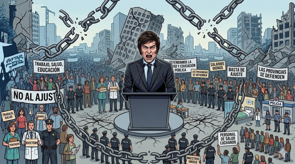 LA OTRA CARA DEL AJUSTE: Estallan conflictos en las provincias