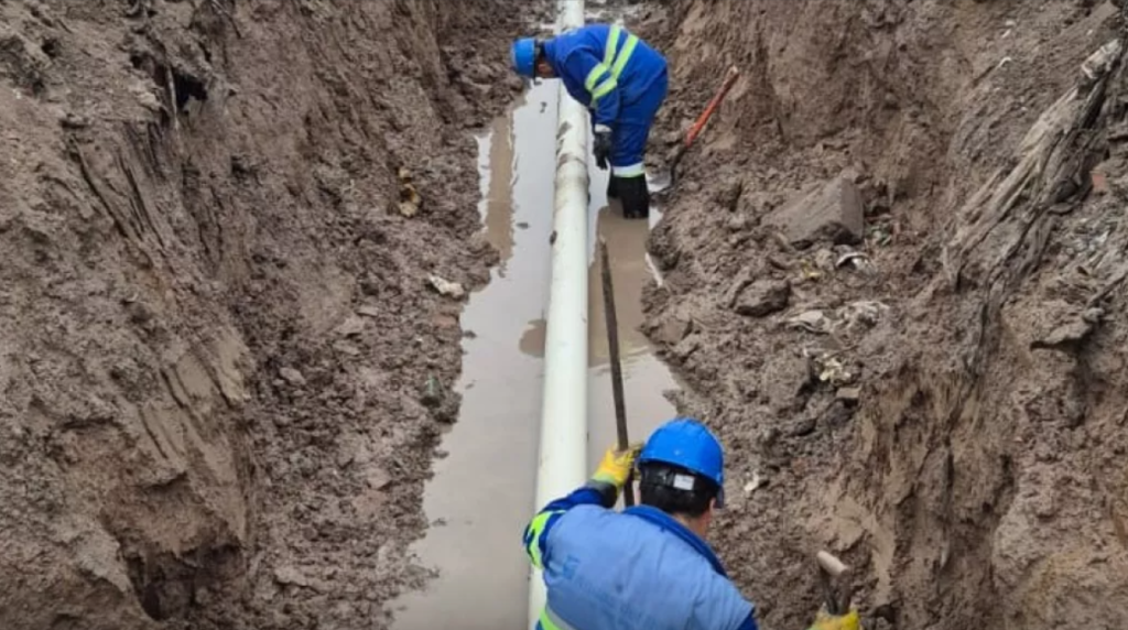 AGUAS DEL NORTE: «Obra clave en Villa Lavalle»