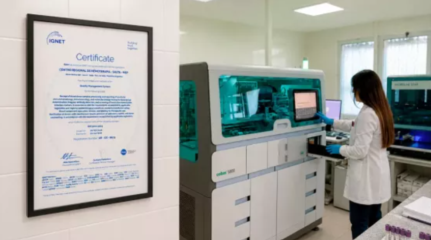 El Centro de Hemoterapia de Salta renovó su certificación ISO