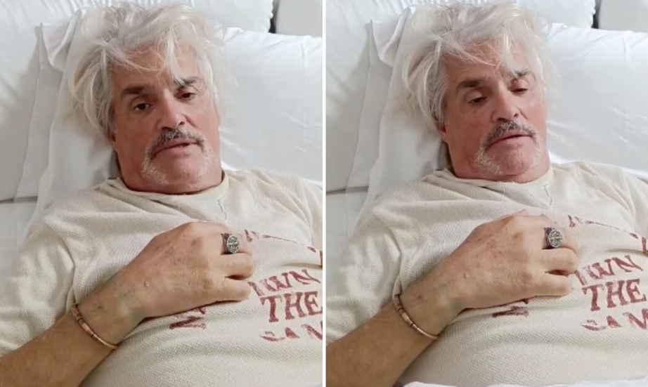 Preocupación por Roberto Pettinato: apareció en cama y sin voz